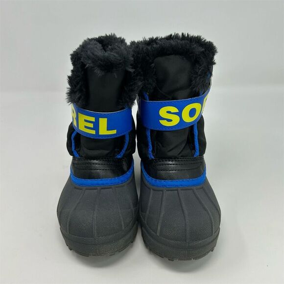 Sorel Kids Snow Commander Boots Black, Gray Blue Size 10 Toddler Waterproof - Picture 4 of 12